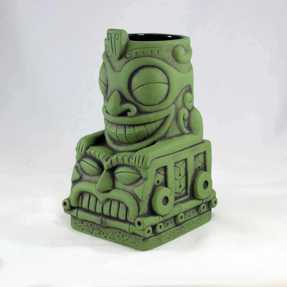 Tropical Thunder Express Tiki Mug, Green Marquesan