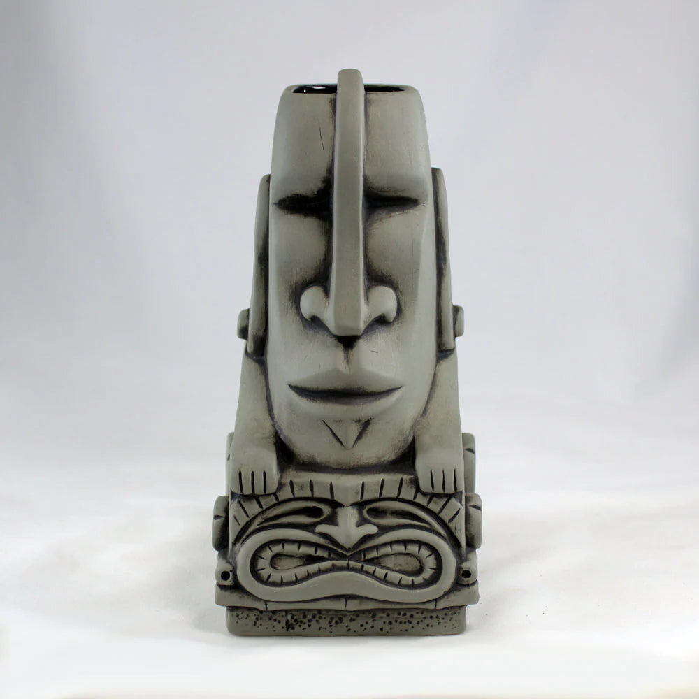 Tropical Thunder Express Tiki Mug, Grey Moai