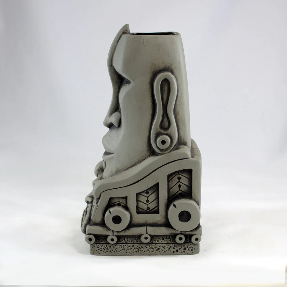 Tropical Thunder Express Tiki Mug, Grey Moai