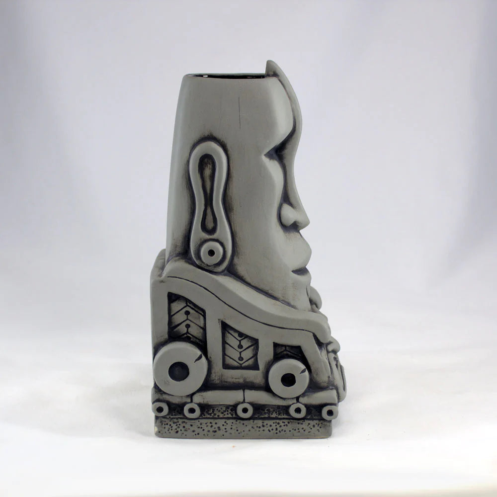 Tropical Thunder Express Tiki Mug, Grey Moai