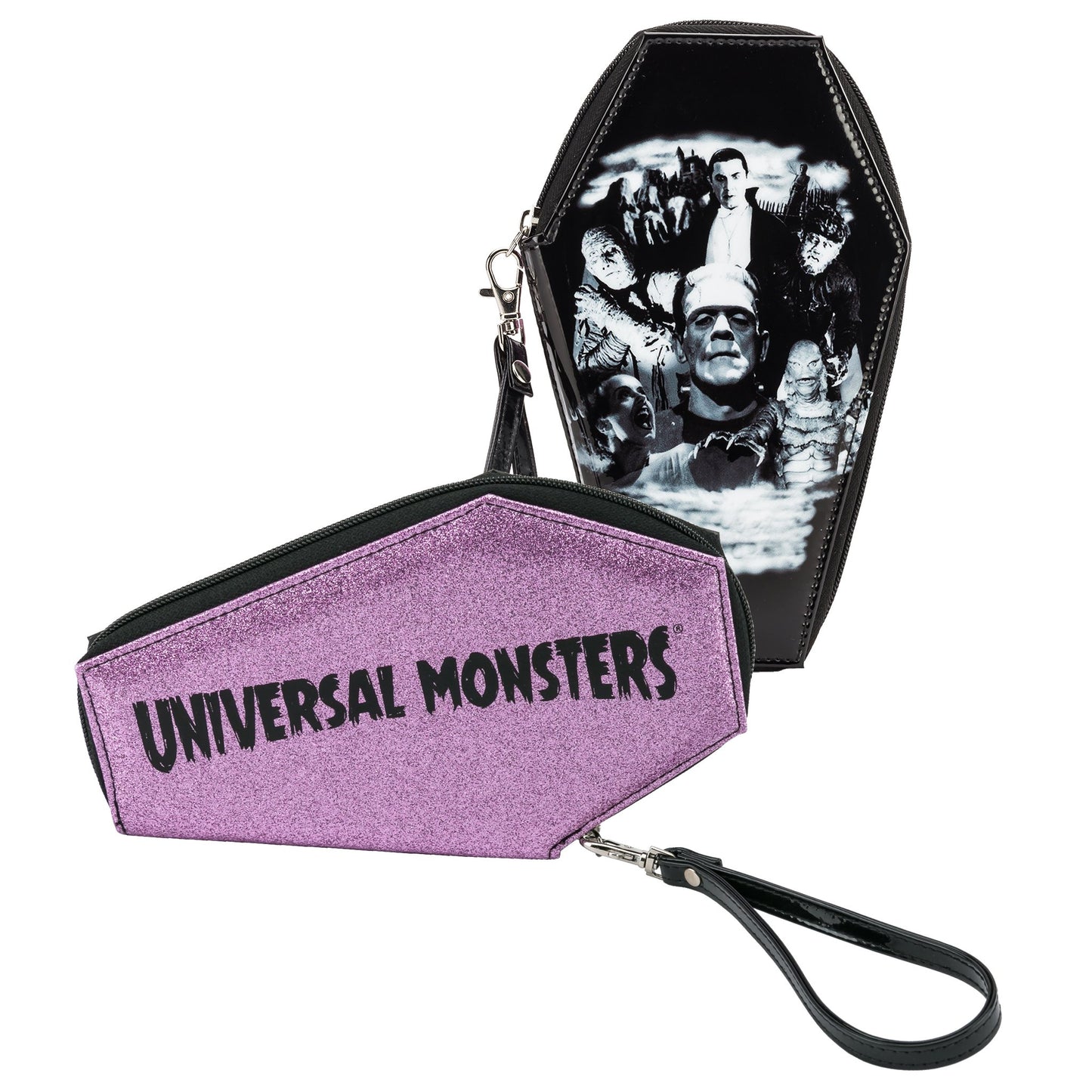 Monster Collage Glitter Coffin Wallet