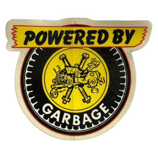 Powered by Garbage Sticker