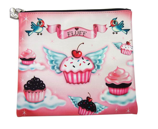 Cupcake Heaven Flat Makeup Bag