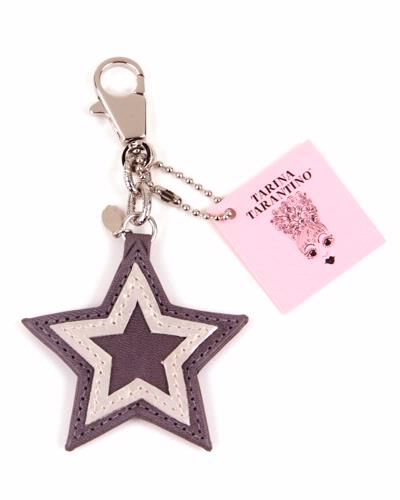 Leather Star Key Clip Keychain Purse Bobble