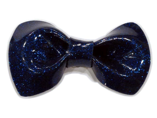 Hello Bow Blue Hair Clip