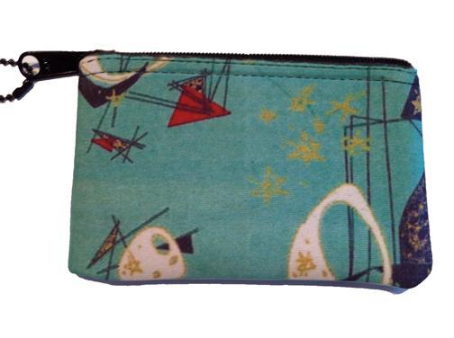 Aqua Retro Change Purse