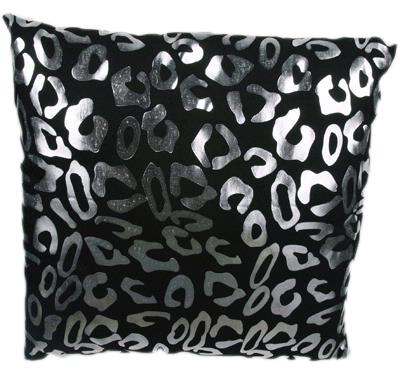 Metallic Leopard Throw Pillow